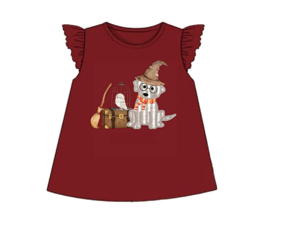 RTS: Halloween Shirt Only- Wizard Hank Girls Shirt