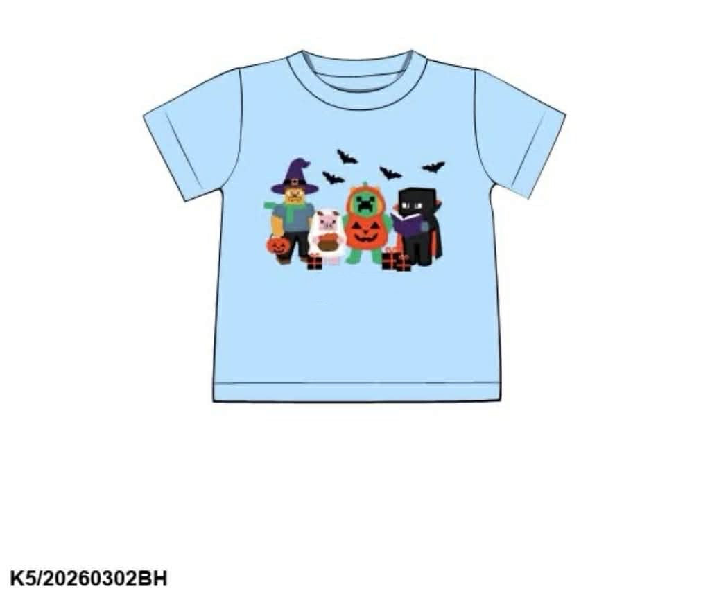 RTS: Halloween Shirt Only- Spooky Miners Boys Shirt