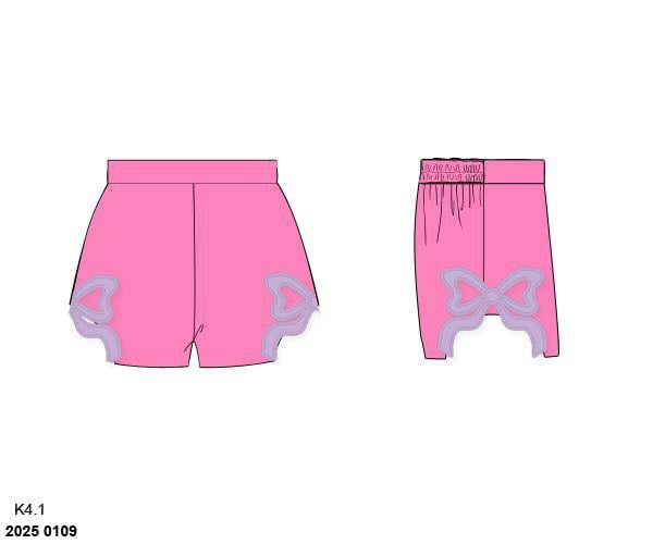 RTS: Royalty Era- Girls Knit Pink Shorts