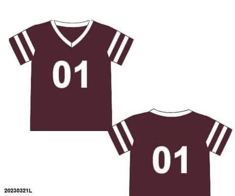 RTS: Team Spirit- Maroon Boys Football Jersey