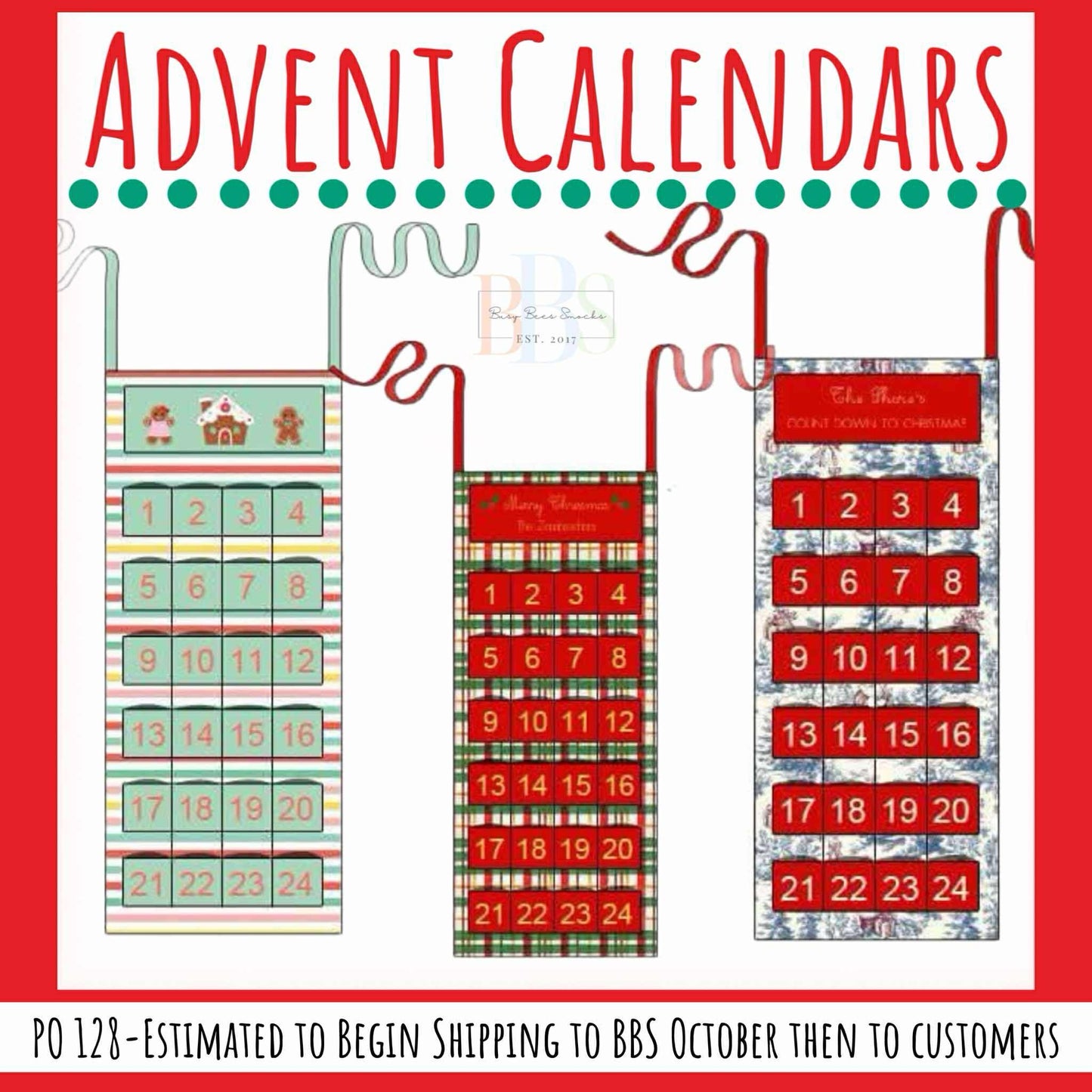 RTS: Advent Calendar- Christmas Plaid