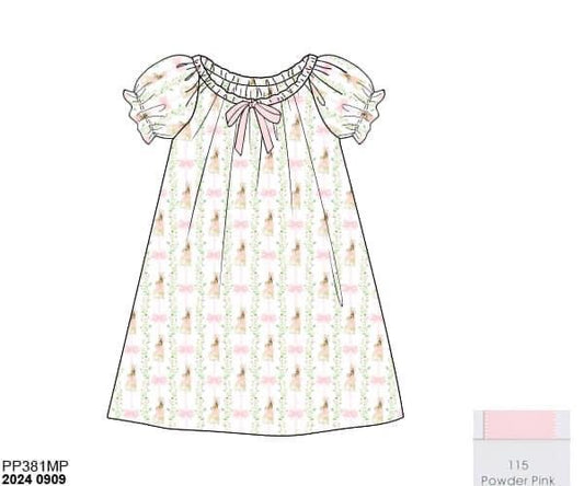 RTS: Easter Lounge- Bunny Grove Girls Knit Gown
