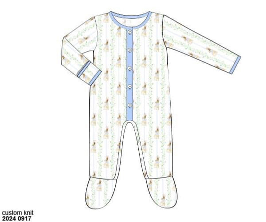 RTS: Easter Lounge- Bunny Grove Boys 1pc Knit Lounge