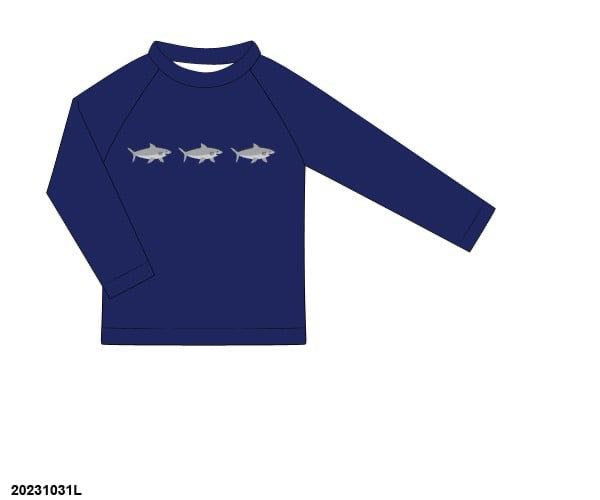 RTS: Ocean Friends- Boys Rash Guard Swim Top