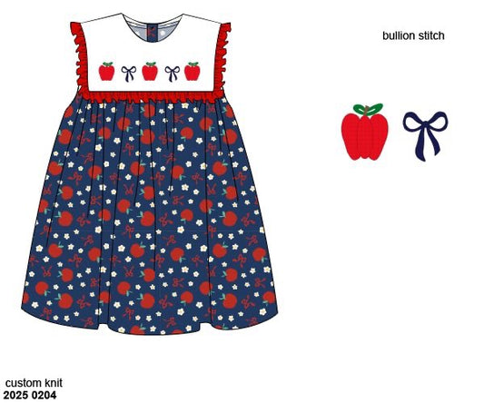 RTS: Lae Lae's Apples- Girls Knit Dress