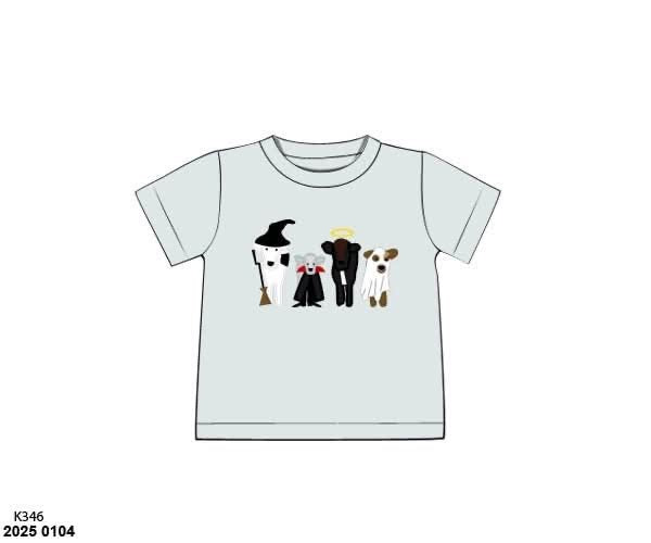 RTS: Halloween Shirt Only- Boys Spooky Cows