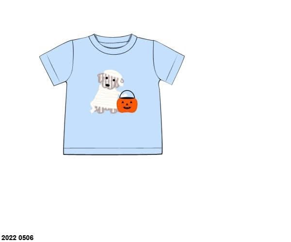 RTS: Halloween Shirt Only- Boys Mummy Hank