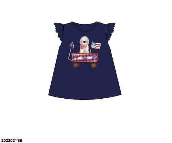 RTS: RWB Shirt Only- Girls Doodle Shirt