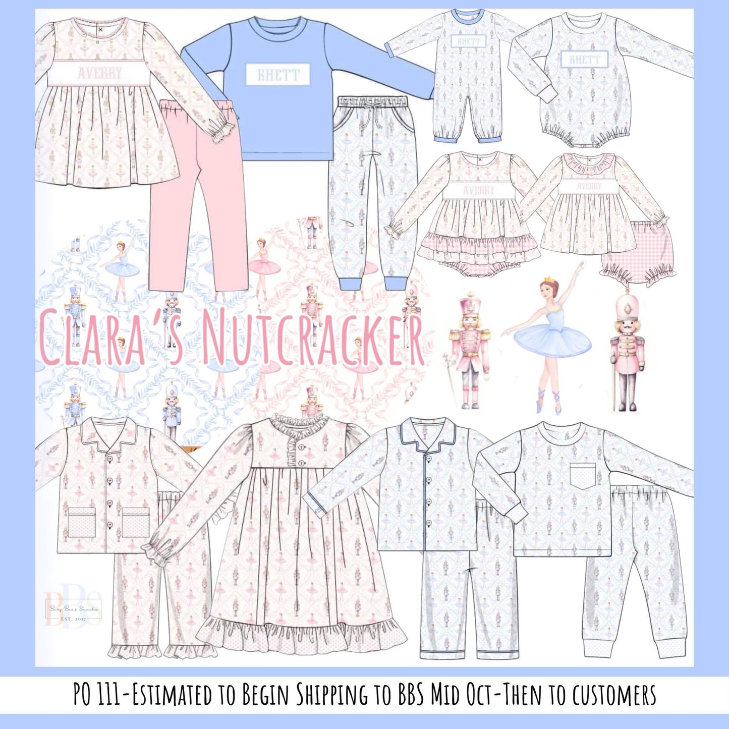 RTS: Clara's Nutcracker- Boys 2pc Button Up Lounge