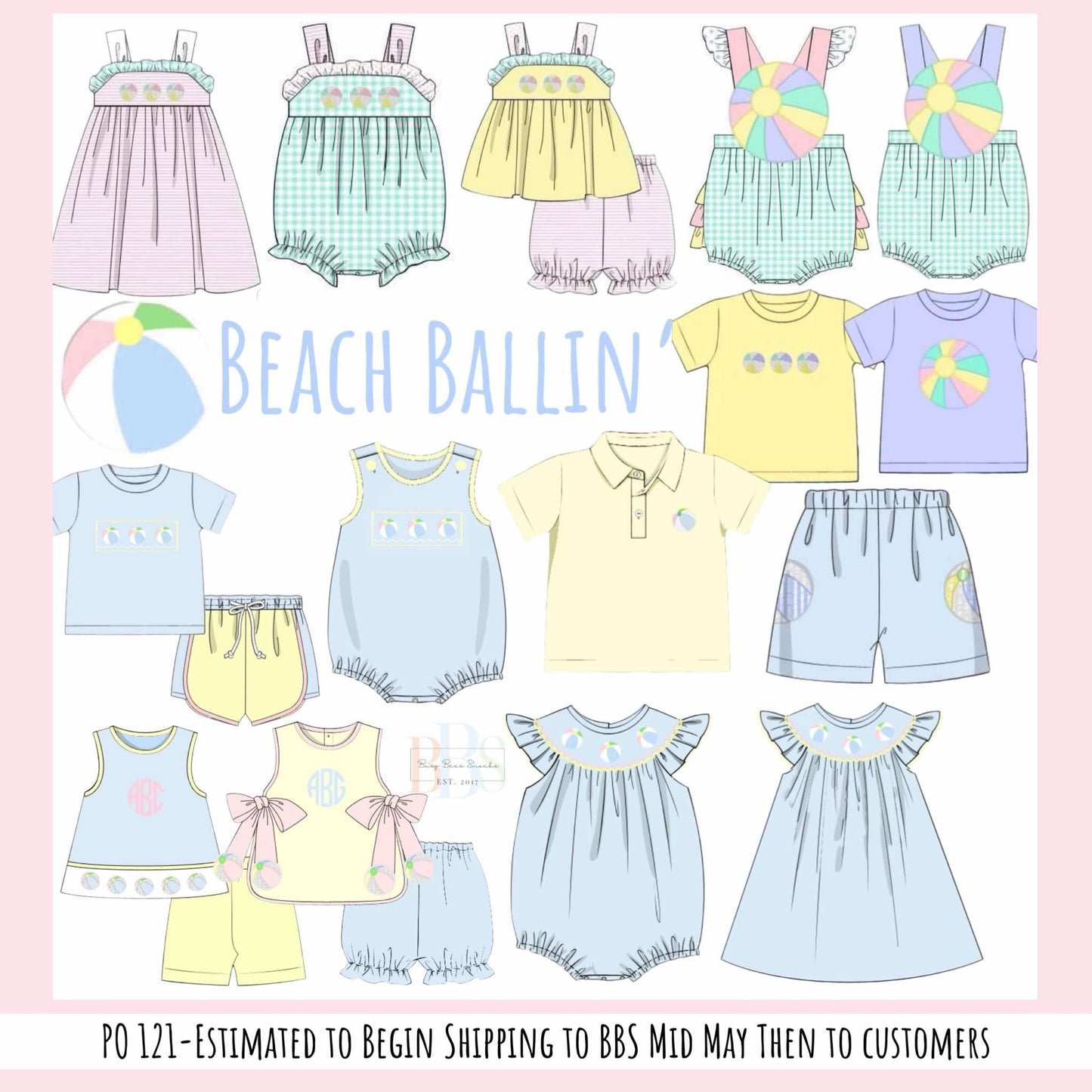 RTS: Beach Ballin'- Girls Knit Sunsuit