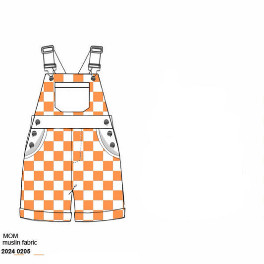 RTS:- Unisex Bright Orange Woven Overalls