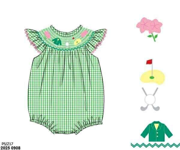 Pre Order 133: Top Golf- Girls Woven Bubble