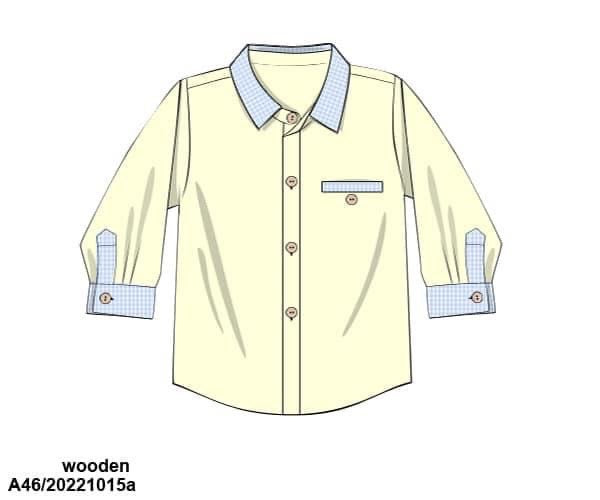 RTS: Sellers Classic Yellow- Dad/Boy Woven Button Up Shirt