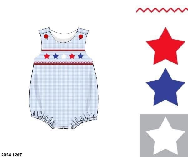 Pre Order 137: Hidle Stars- Boys Woven Bubble