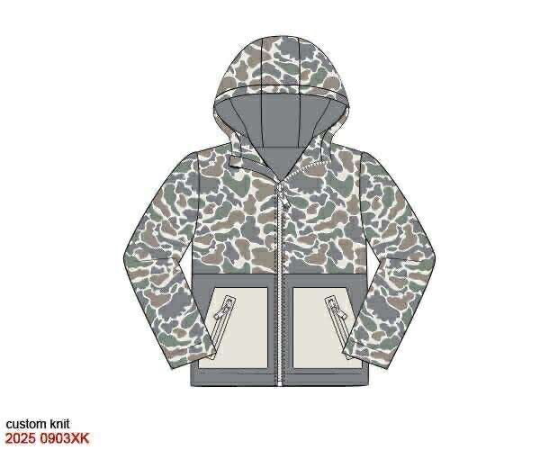 Pre Order 132: Windbreakers- Boys Causey Camo Jacket