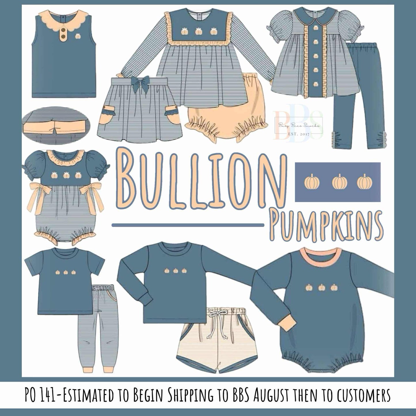 Pre Order 141: Bullion Pumpkins- Boys Knit Bubble