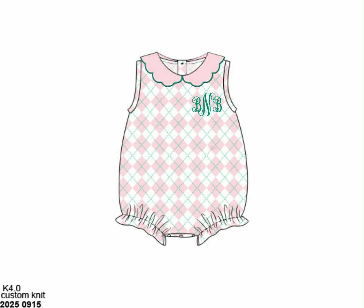 Pre Order 133: Country Club Prep- Girls Knit Bubble