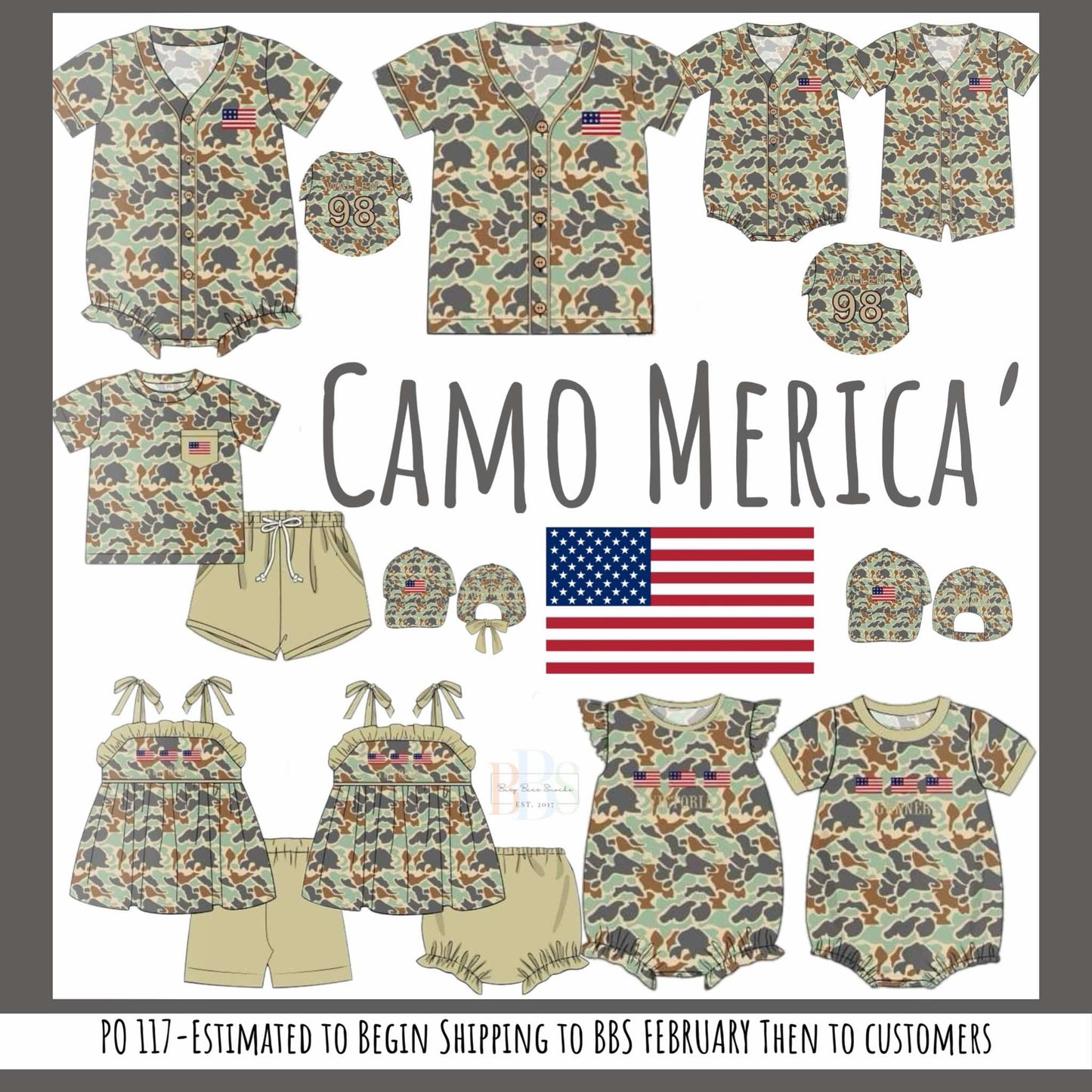 RTS: Camo 'Merica- Adult Hat