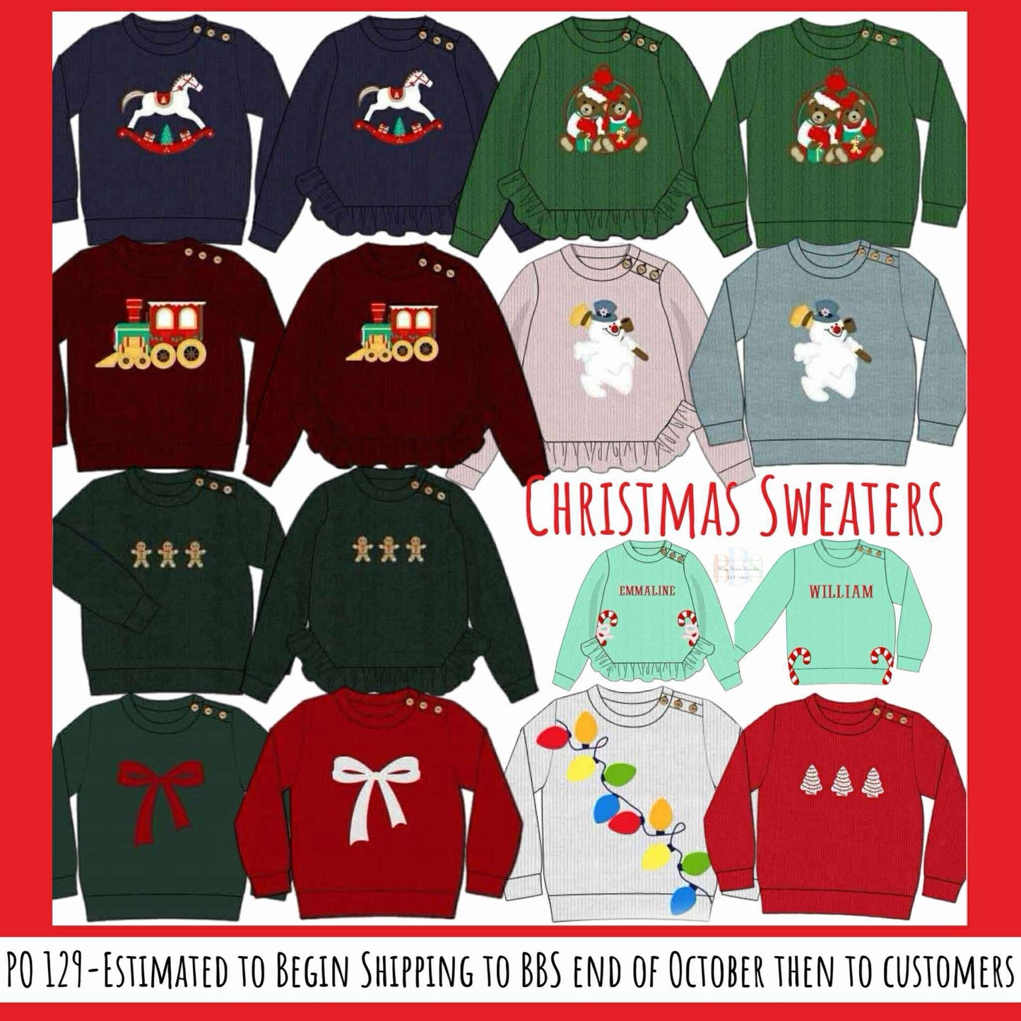RTS: Christmas Sweaters- Dad/Mini Gingerbread Sweater