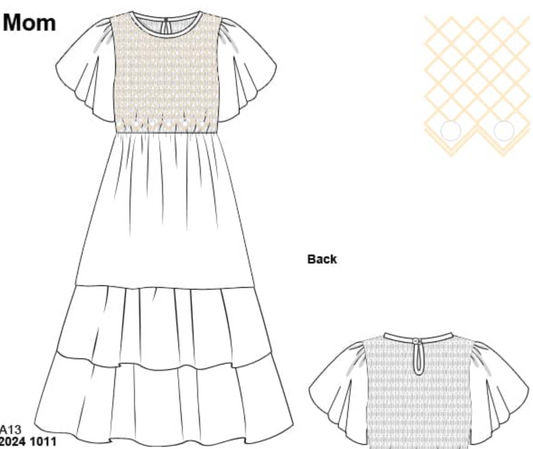 RTS: Hattie’s Heirloom Collection-Mom/Mini Woven Dress