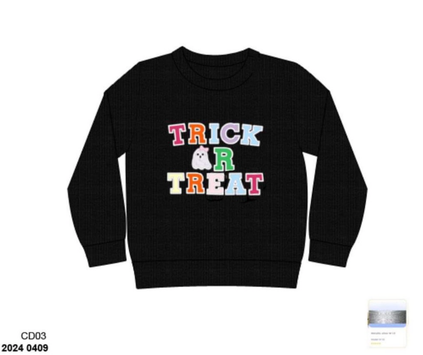 RTS: Girl/Adult Trick-Or-Treat Sweater