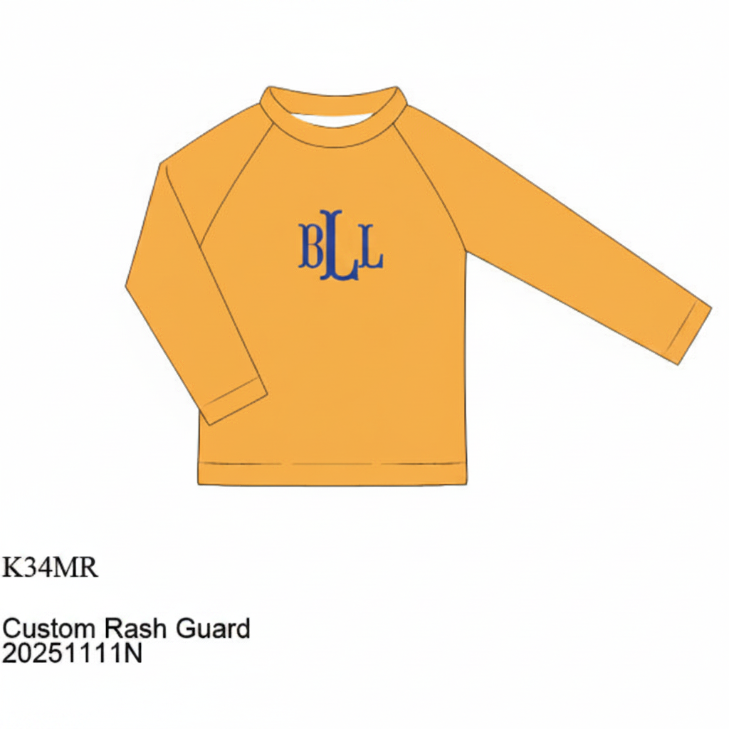 RTS: Tropical Family- Boys Rashguard Top "BLL"