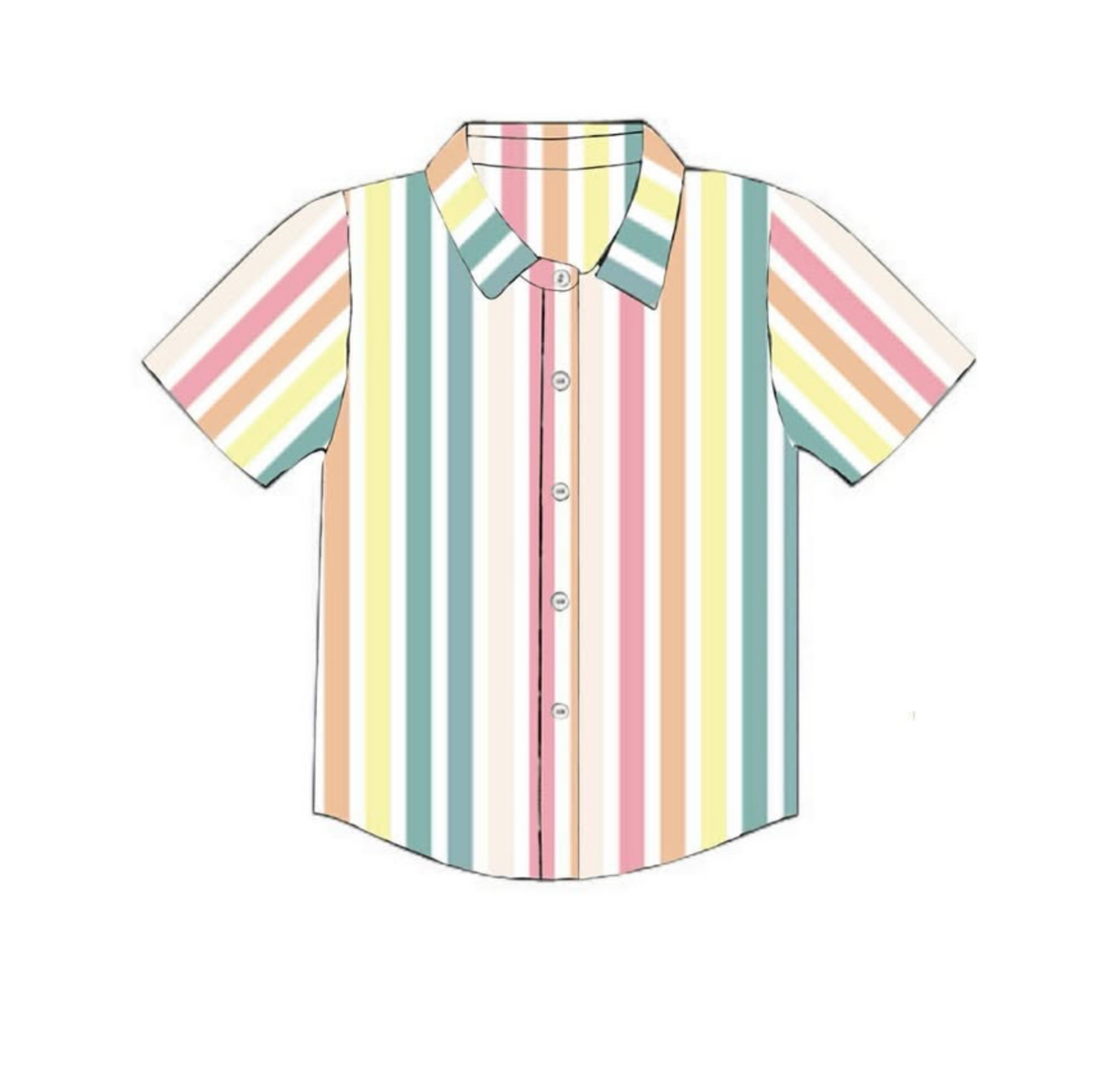 RTS: Jubilee Stripes- Boys Woven Button Up Shirt