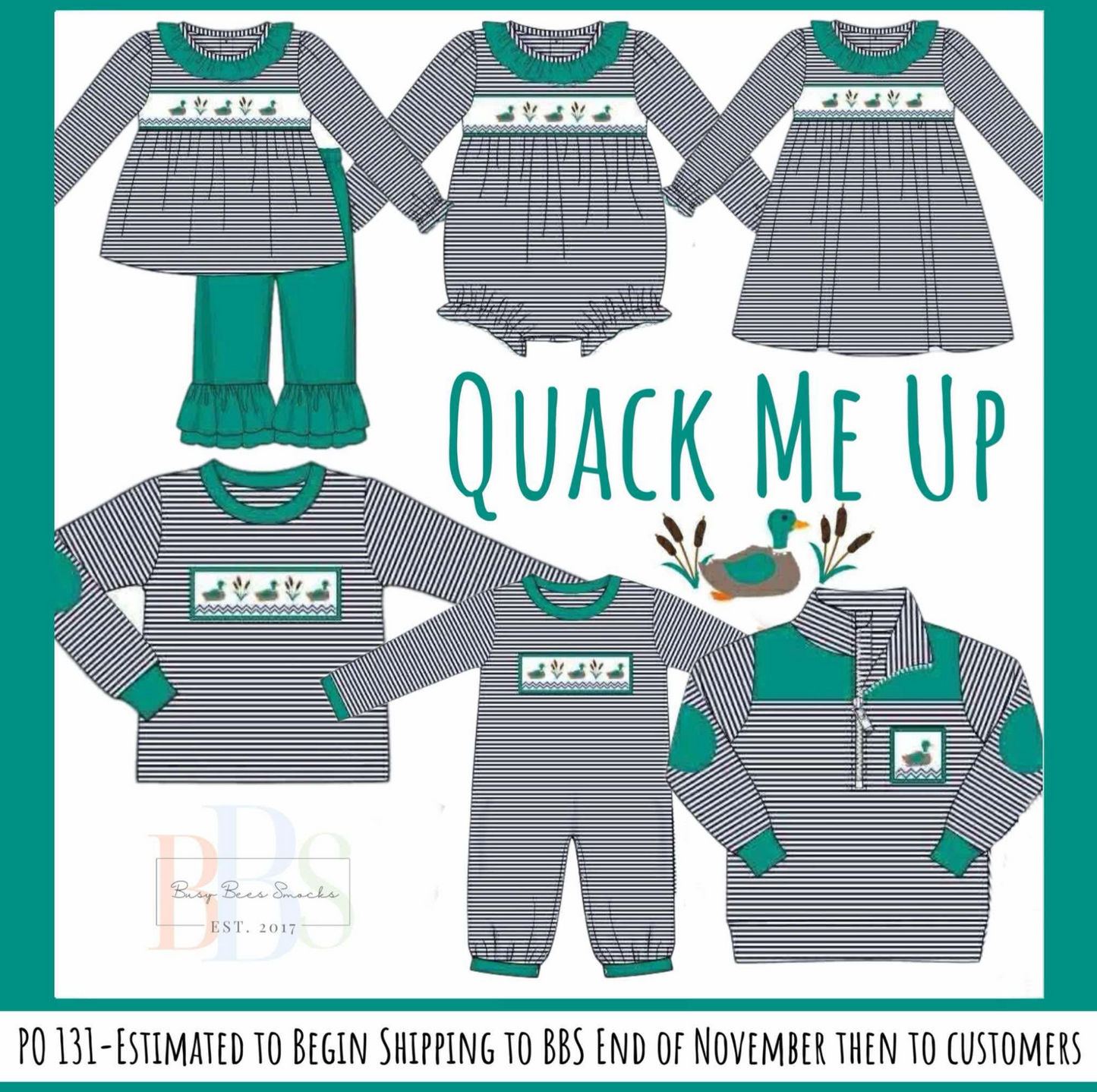 RTS: Quack Me Up- Girls Knit Bubble