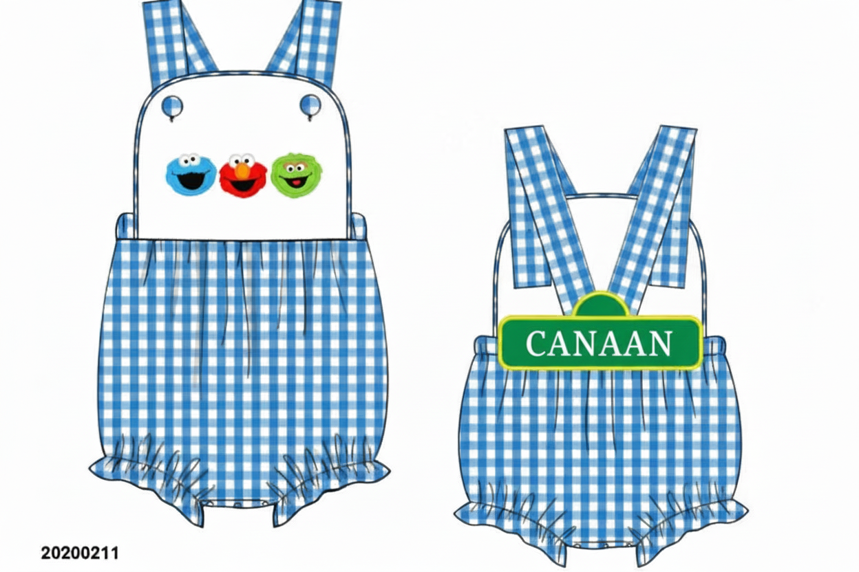 RTS: Girls Street Friends Woven Ruffle Bubble 9m "CANAAN"