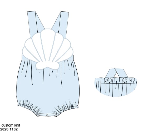 Pre Order 135: Shelly Stripes- Boys Knit Sunsuit