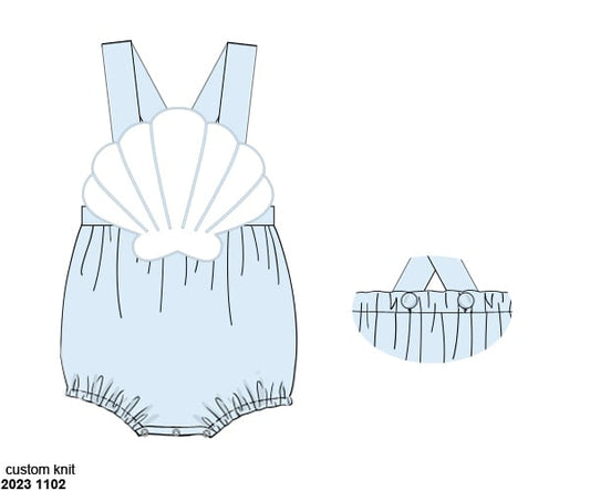 Pre Order 135: Shelly Stripes- Boys Knit Sunsuit