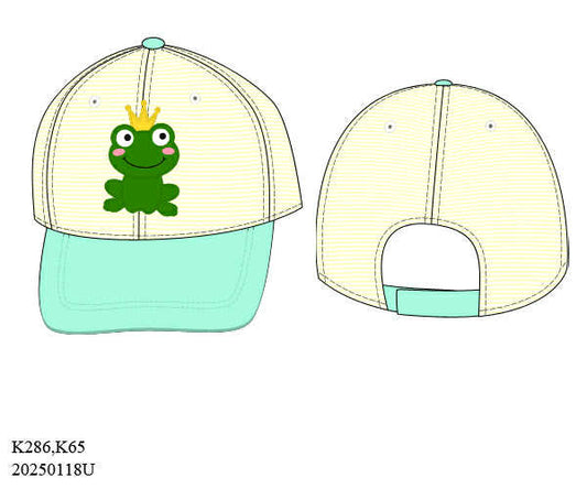 Pre Order 135: Bayou Princess- Frog Baseball Cap