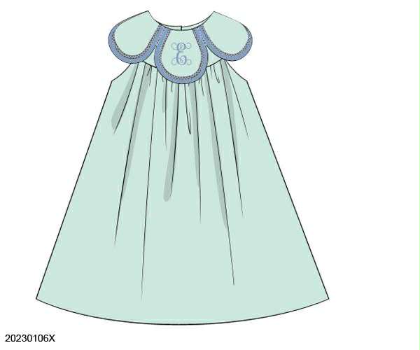 Pre Order 135: Icy Mint- Girls Knit Petal Dress