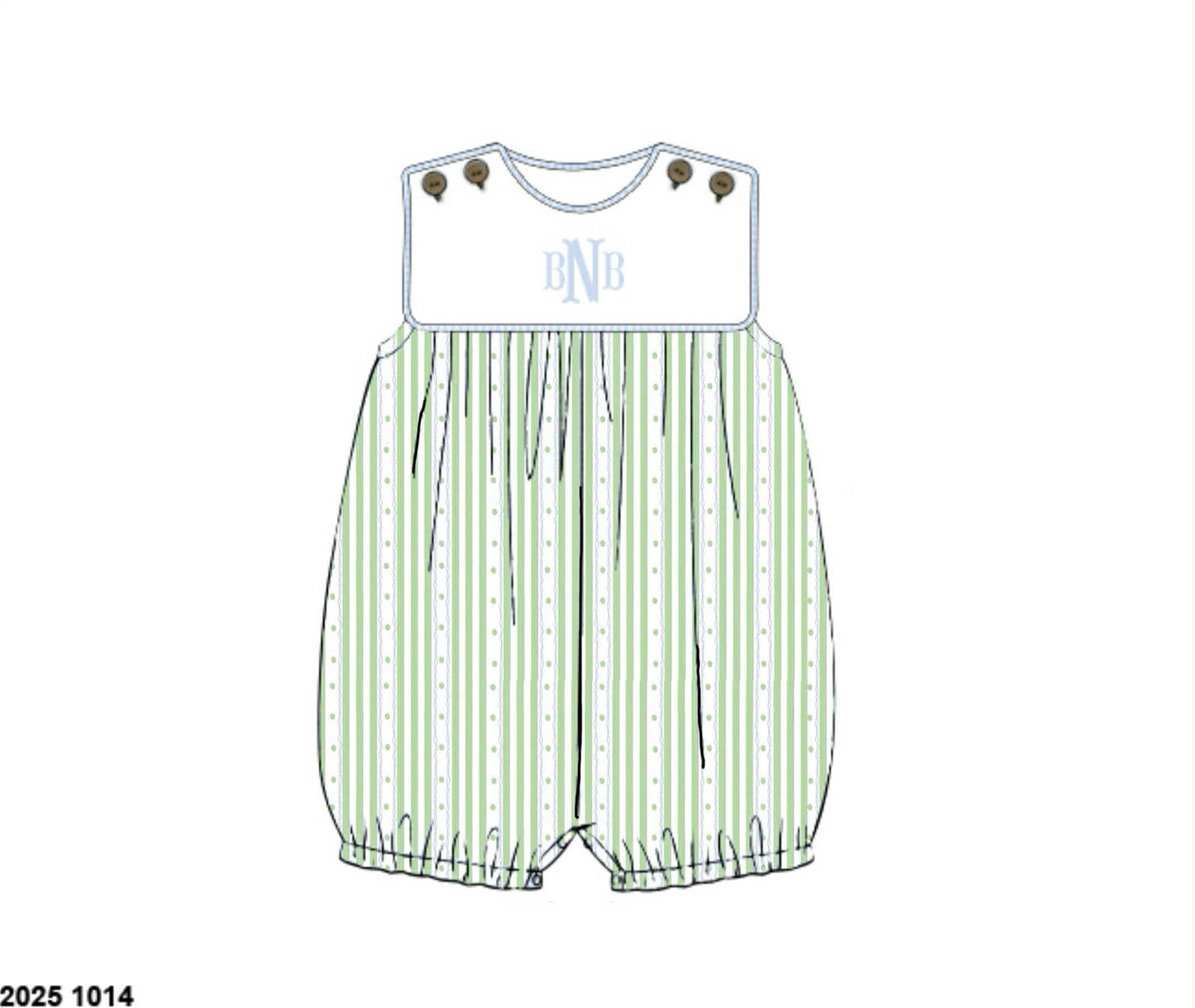 Pre Order 135: Charlie Floral & Stripes- Boys Knit Bubble Romper