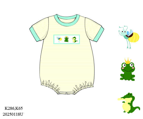 Pre Order 135: Bayou Princess- Boys Knit Smocked Bubble