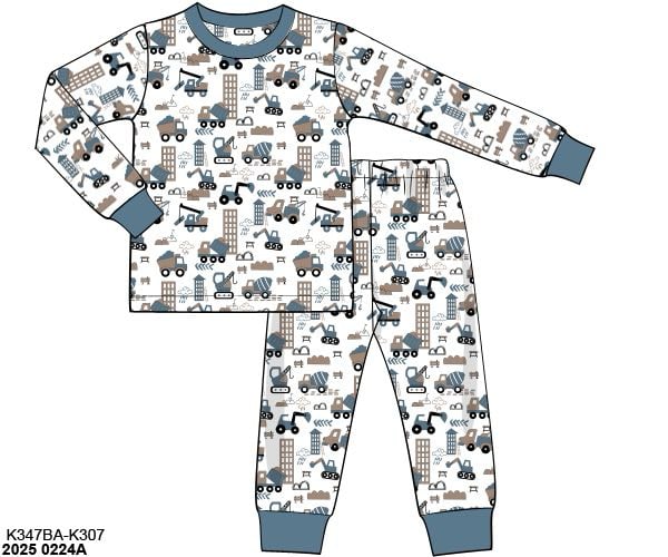 RTS: Bamboo Lounge- Boys 2pc Construction