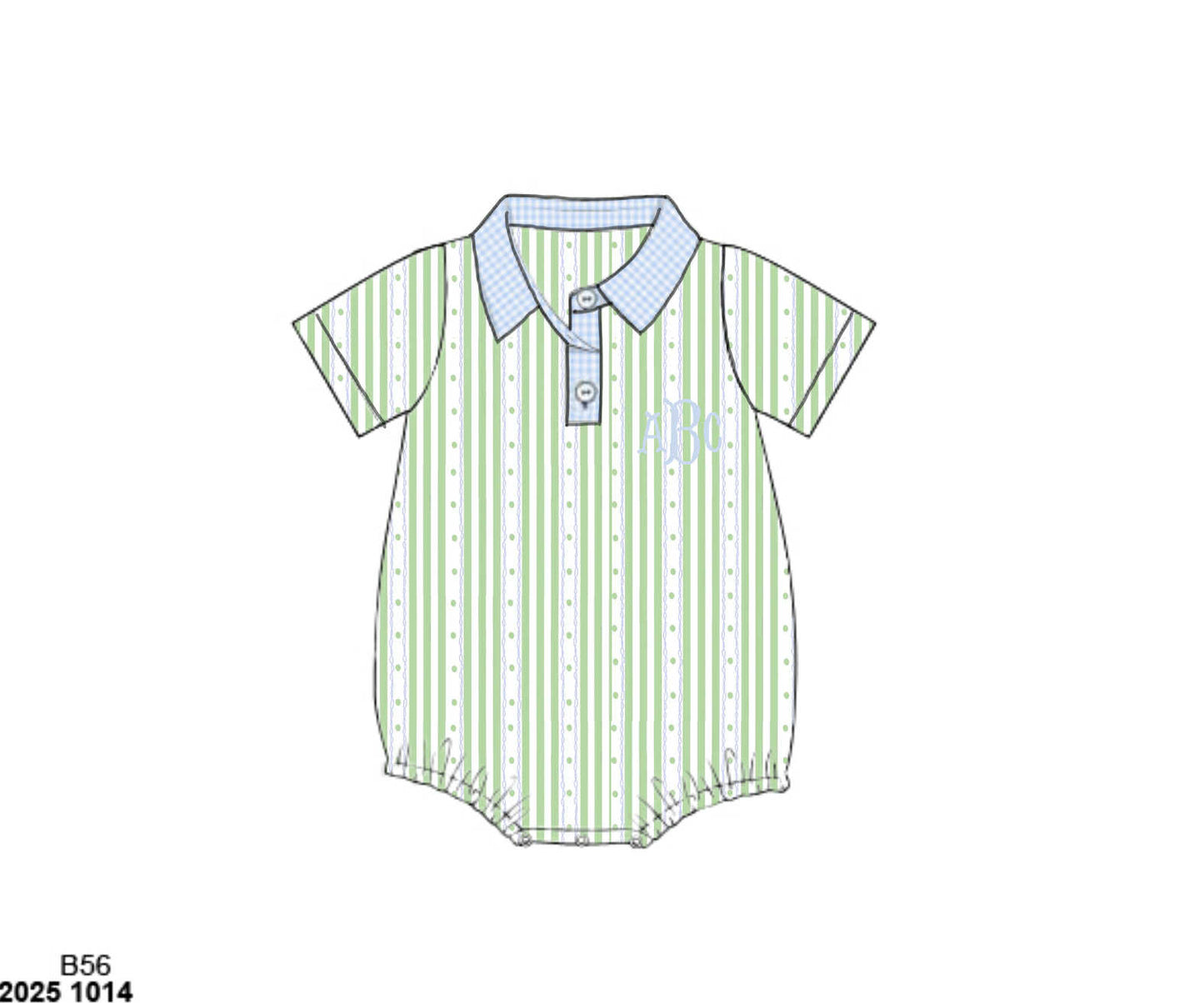 Pre Order 135: Charlie Floral & Stripes- Boys Knit Bubble