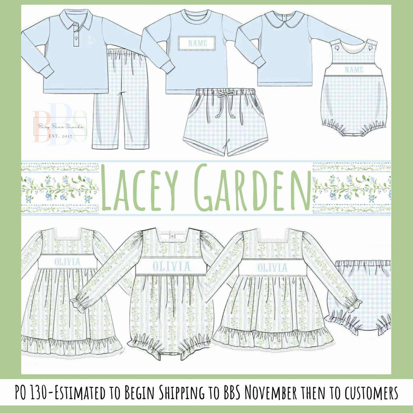 RTS: Lacey Garden- Boys Knit Pant Set