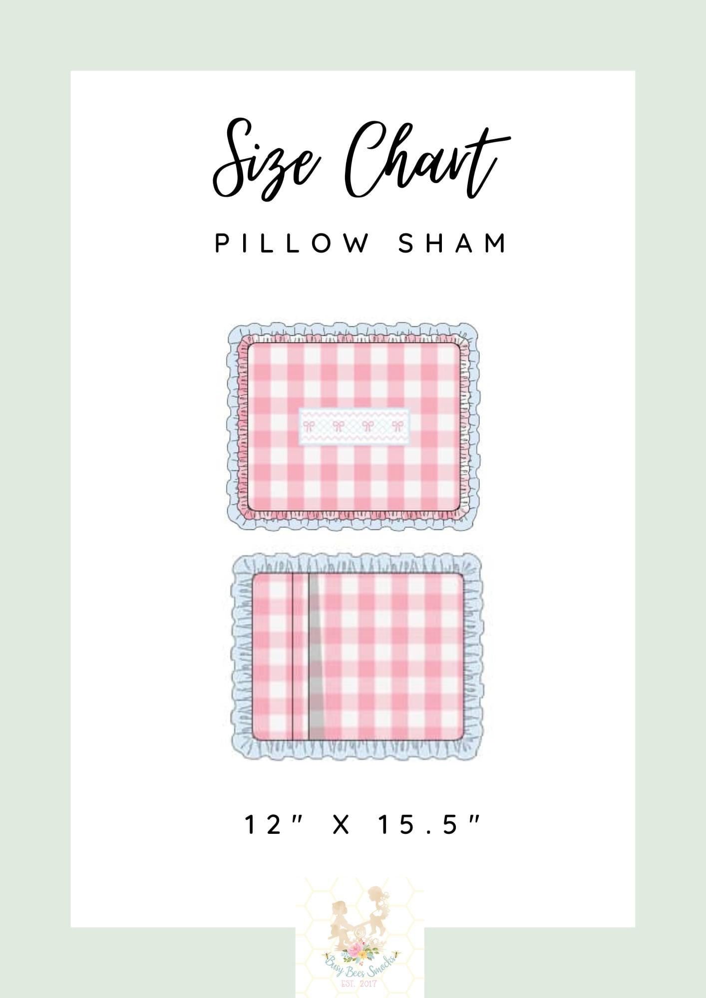 Pillow Sham Size Chart