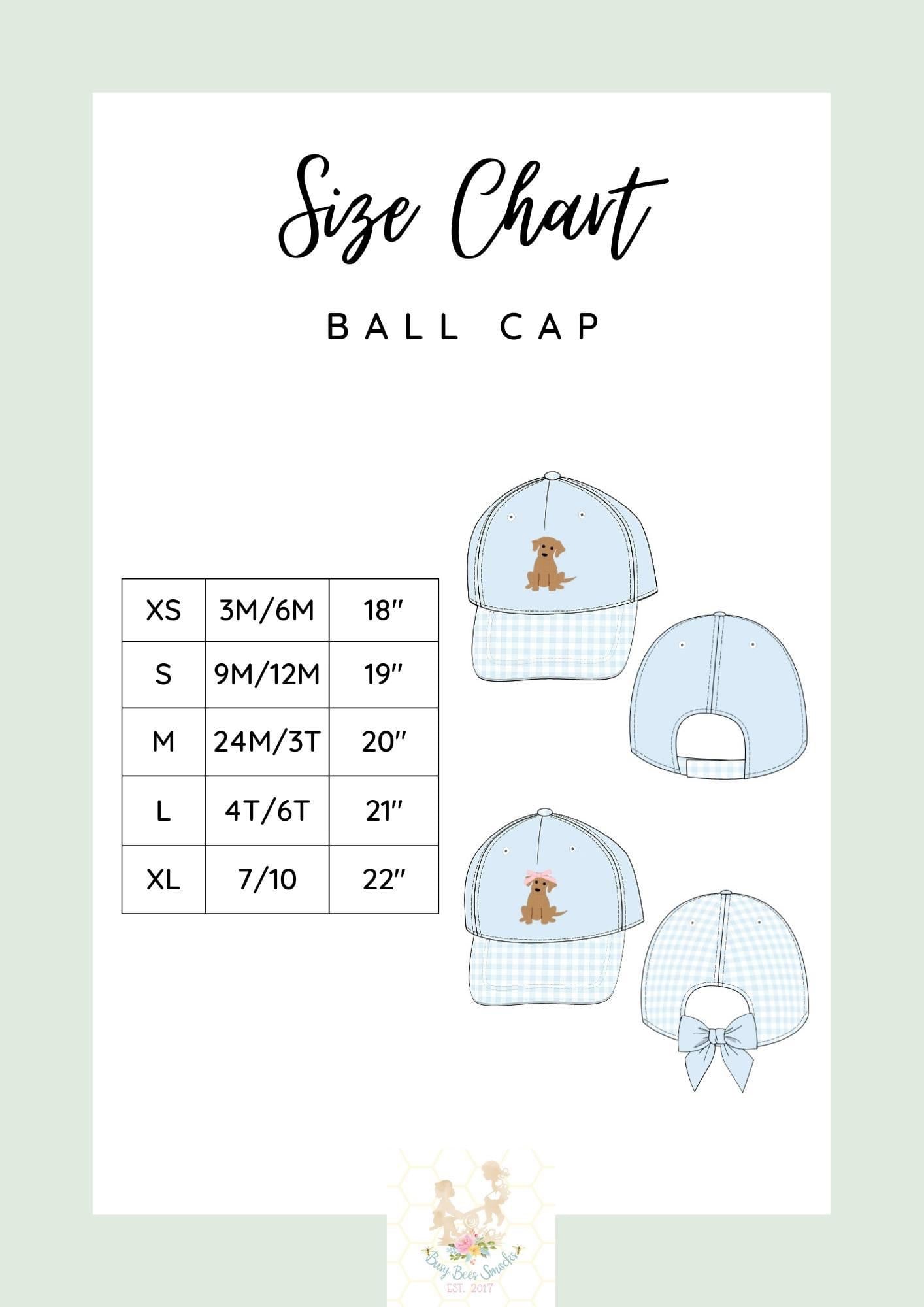 Child Ball Cap Size Chart