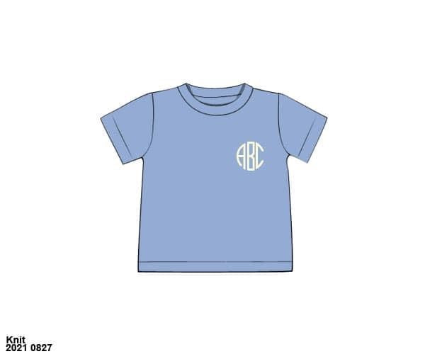 RTS: Sunny Day Floral Collection- Boys Knit Shirt (No Monogram)