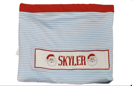 RTS: Boys Smocked Santa Blanket “Skyler”