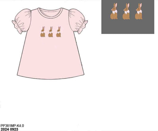 RTS: Easter Shirt Only- Girls Bunny Grove Shirt (No Monogram)