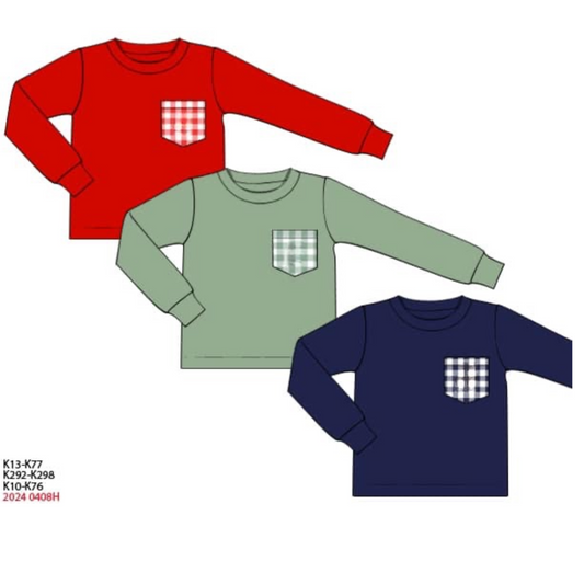 RTS: Gingham Packs- Boys Knit Shirts