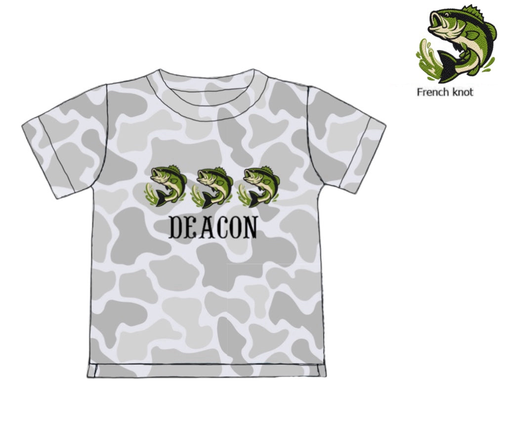 Camo Craze Flash Presale: Boys Knit Tee- Gray