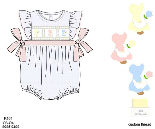 RTS: Bonnet Babies- Girls Woven Bubble