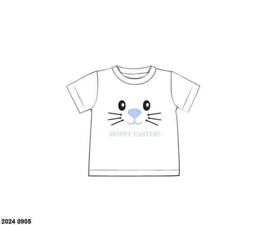 RTS: Easter Shirt Only- Boys Hoppy Face Shirt (No Monogram)