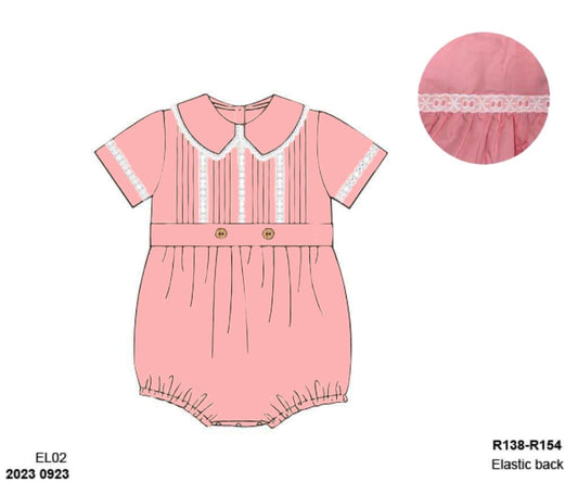 RTS: Peachy Spring- Boys Woven Bubble