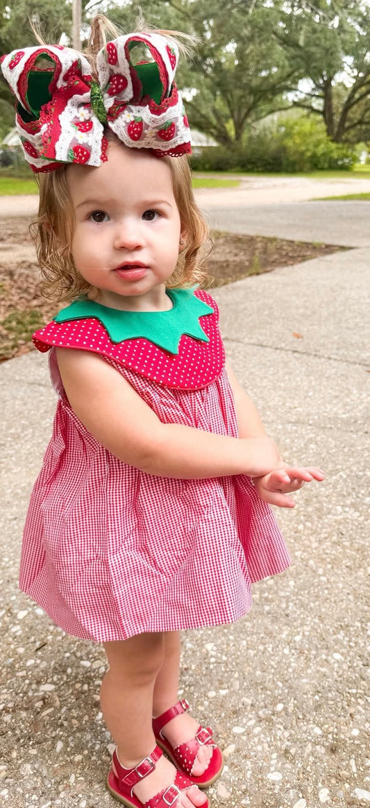 RTS: Berry Vintage- Girls Woven Bloomer Set