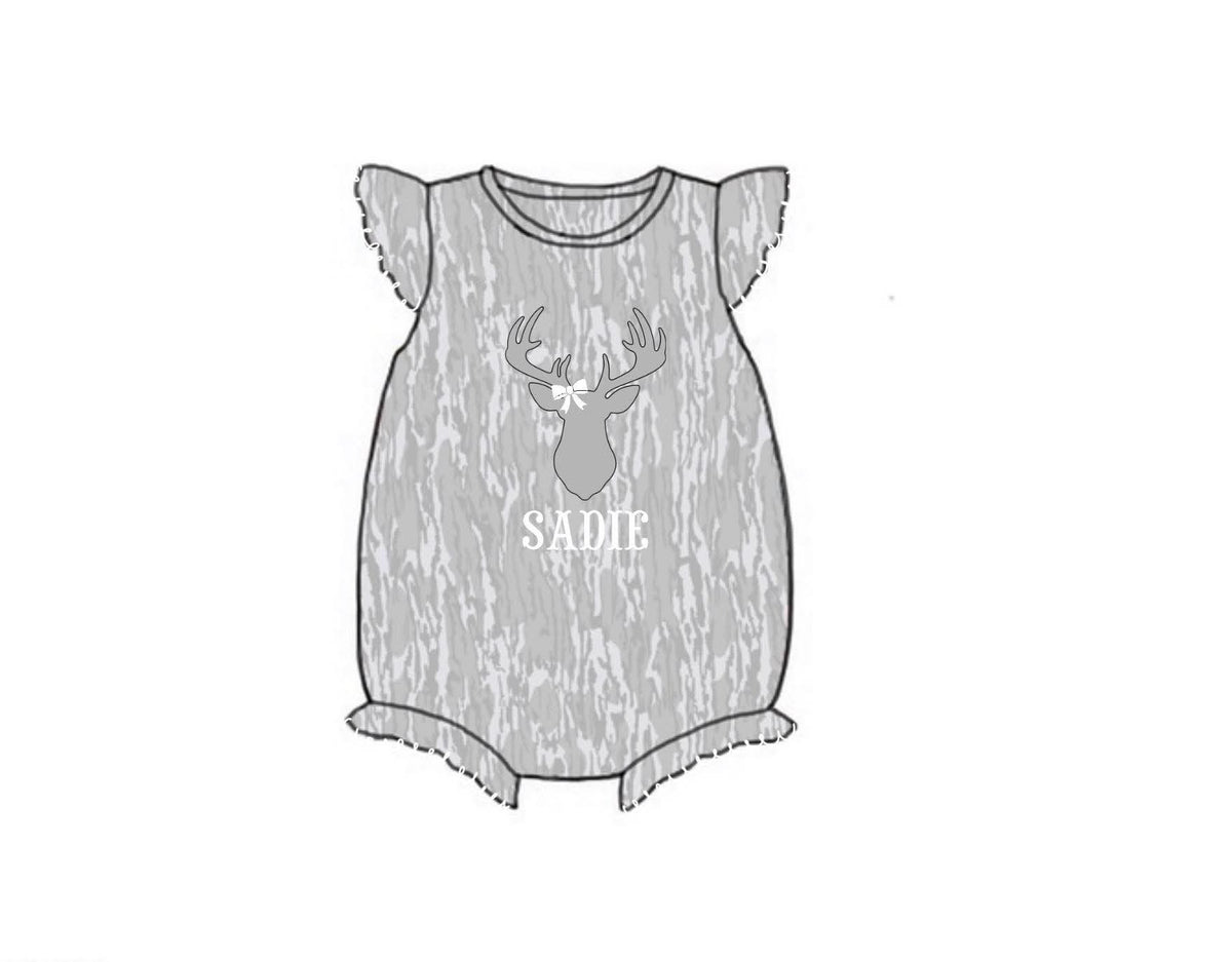 Camo Craze Flash Presale: Girls Flutter Sleeve Bubbles- Birch